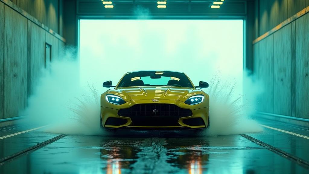 Beautifully clean car exiting Clean Wave Car Wash